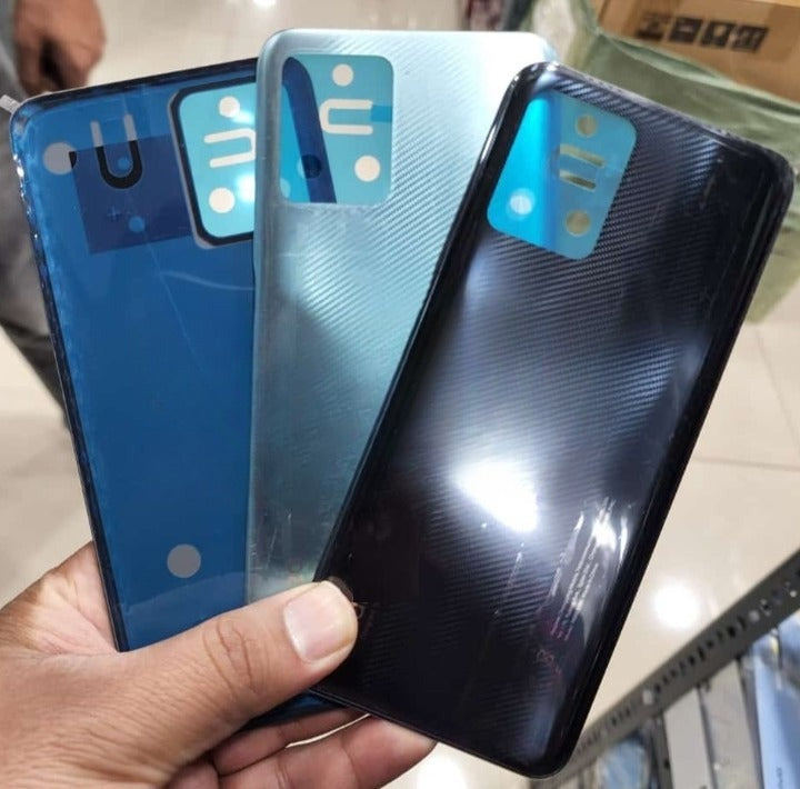 Mozomart Back Panel for Realme Narzo 50 4G : Silver Mozomart Back Panel for Realme Narzo 50 4G : Silver